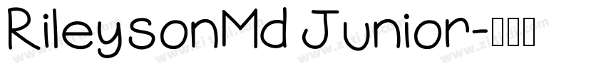 RileysonMd Junior字体转换